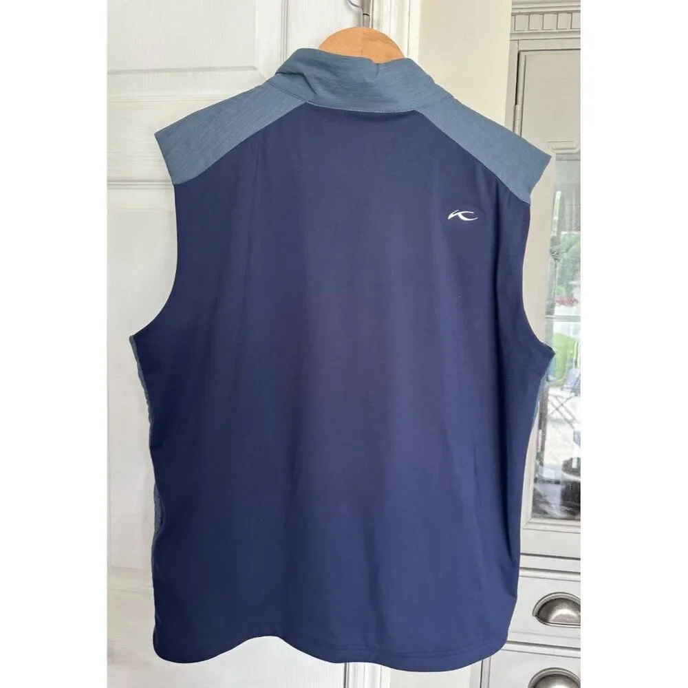 KJUS Men's 52/L Rowan Insulated Vest Blue NEW Golf